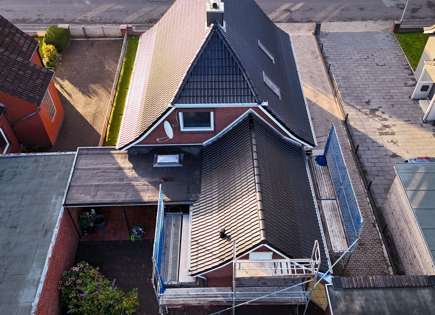 Dunkles Dach Hinten Nachher