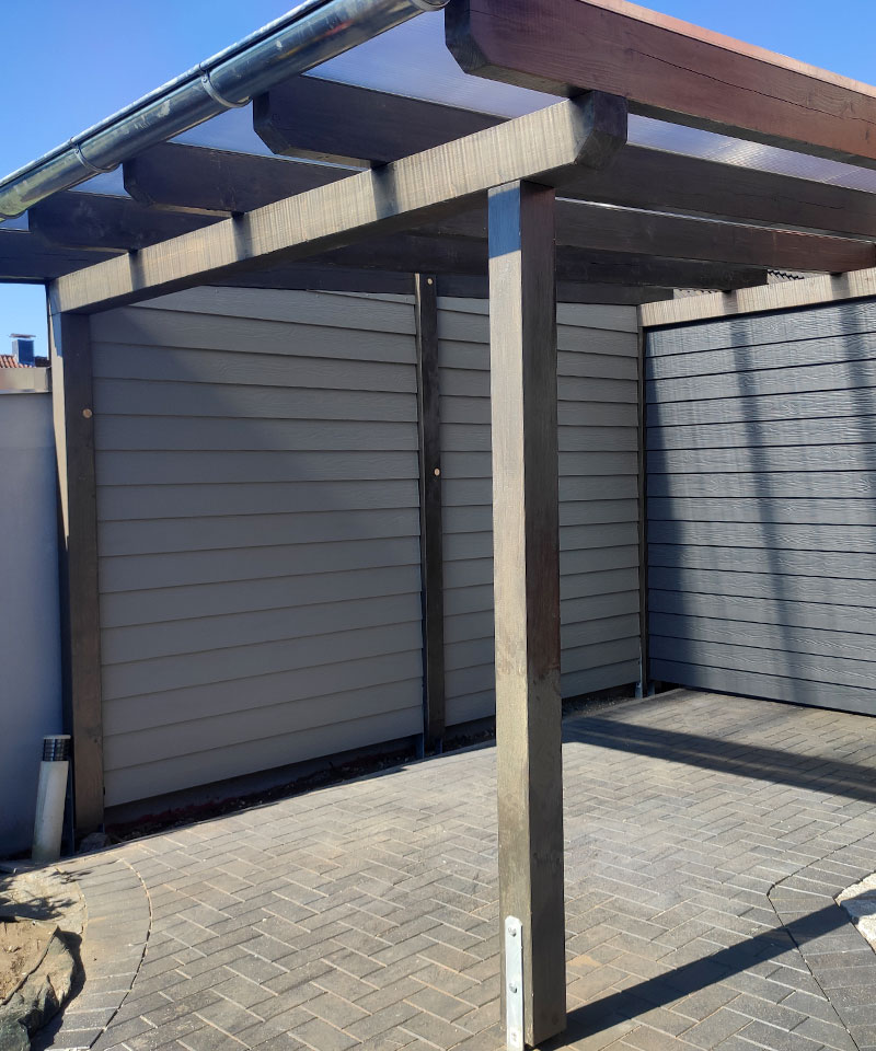 Zimmerei Bad Bramstedt - Überdachung mit Stegplatten